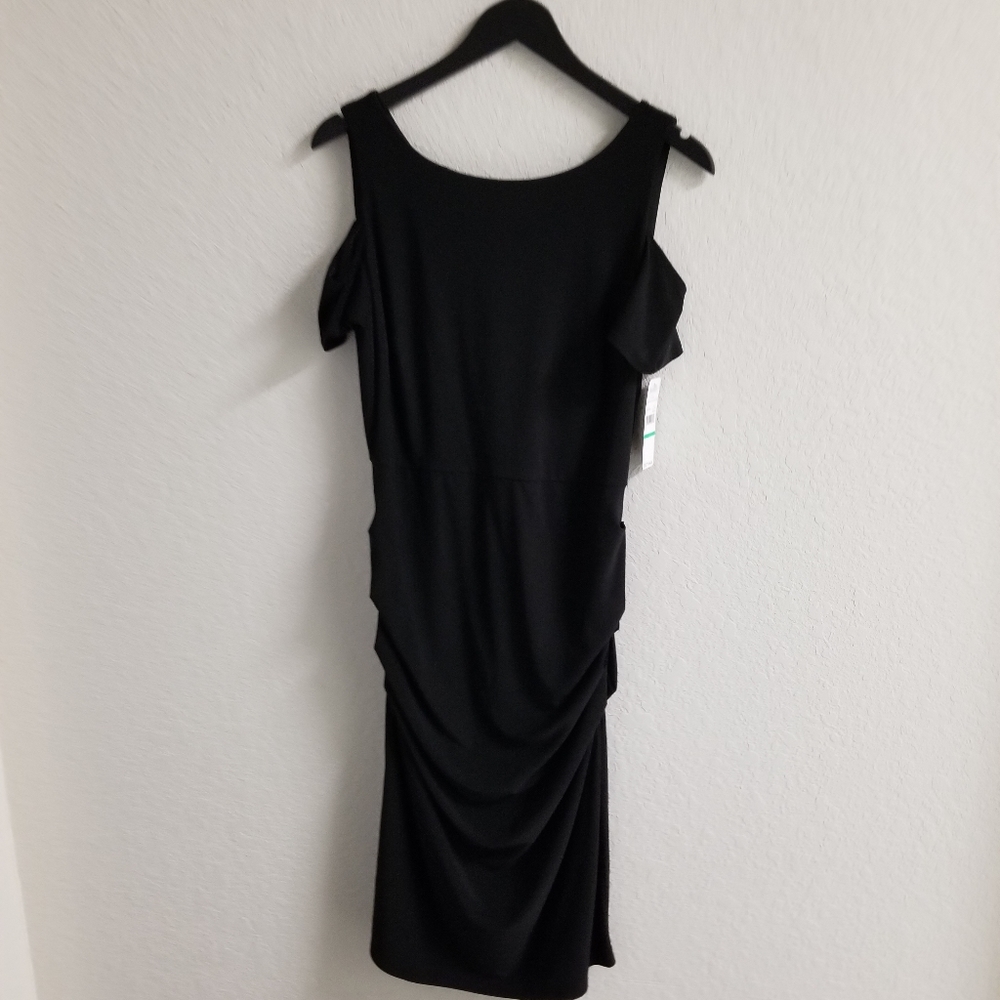 Laundry NWT Cold Shoulder Black Cocktail Dress